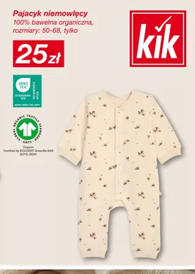 Pajacyk niemowlęcy promocja w KiK