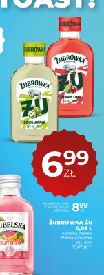 Żubrówka Żu Kwaśne Jabłko promocja w Duży Ben