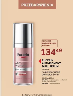 Serum na przebarwienia do twarzy Eucerin Anti-Pigment Dual Serum promocja w Super-Pharm