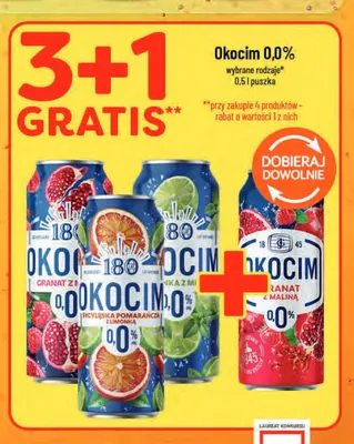 Piwo bezalkoholowe Okocim Limonka z miętą promocja w POLOmarket