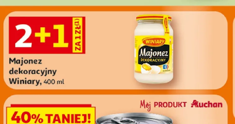 Majonez dekoracyjny Winiary promocja w Auchan