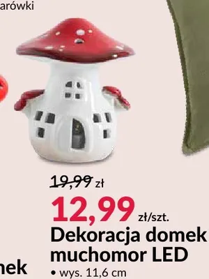 Dekoracja domek muchomor LED promocja w Salony Agata