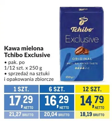 Kawa mielona Tchibo Exclusive promocja w Makro