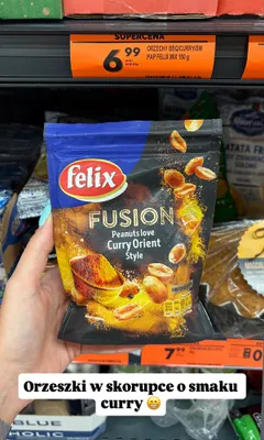 Orzeszki w skorupce Felix Fusion Curry Orient Style promocja w Biedronka