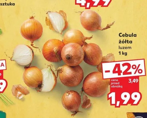 Cebula żółta luzem promocja w Kaufland