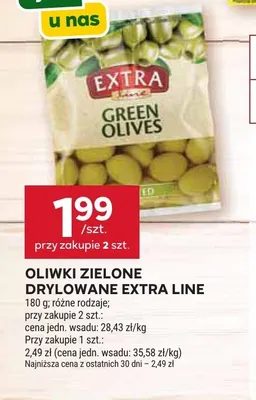 Oliwki zielone drylowane Extra Line promocja w Stokrotka