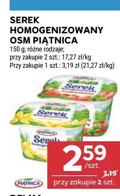 Serek homogenizowany OSM Piątnica promocja w Stokrotka
