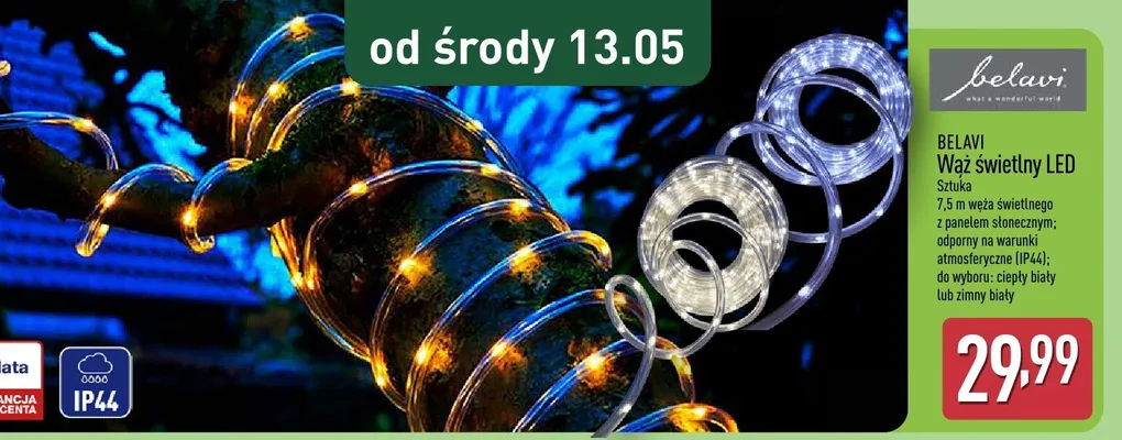 Wąż świetlny LED promocja w Aldi