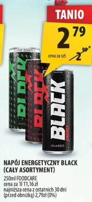 Napój energetyczny Black promocja w Arhelan