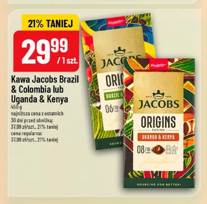 Kawa Jacobs Origins Fusion Brazil & Colombia promocja w POLOmarket