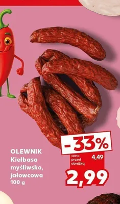 Kiełbasa jałowcowa Olewnik promocja w Kaufland