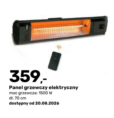 Panel grzewczy elektryczny promocja w Bricomarche