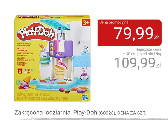 Zakręcona lodziarnia Play-Doh promocja w Smyk