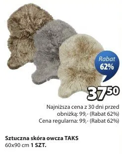 Sztuczna skóra owcza promocja w Jysk