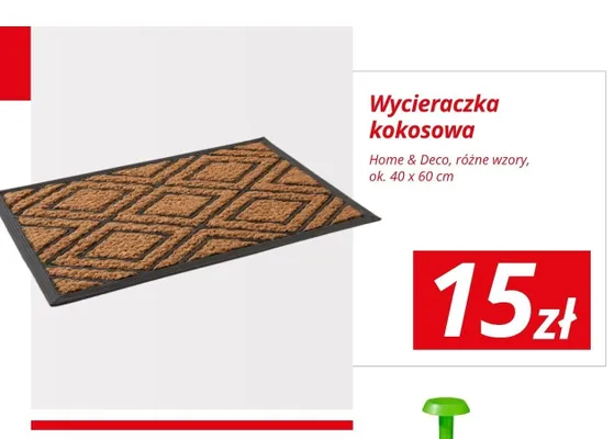 Wycieraczka kokosowa Home & Deco promocja w KiK