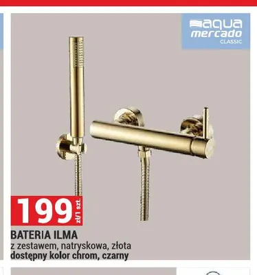 Bateria natryskowa z zestawem Aqua Mercado Ilma promocja w Merkury Market