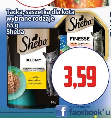 Karma dla kota Sheba Finesse promocja w Kupiec