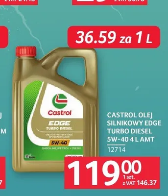 Olej silnikowy Castrol Edge Turbo Diesel 5W-40 promocja w Selgros
