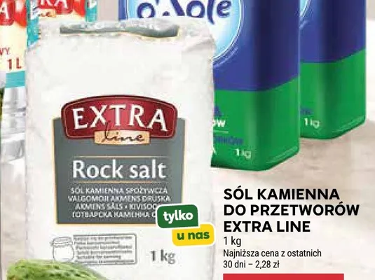 Sól kamienna do przetworów Extra Line promocja w Stokrotka