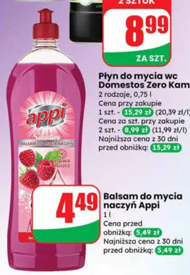 Płyn do mycia wc Zero Kamienia promocja w Dino