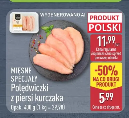 Polędwiczki z piersi kurczaka Mięsne Specjały promocja w Aldi