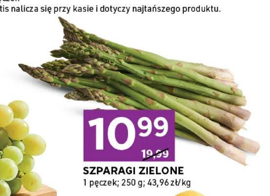 Szparagi zielone promocja w Stokrotka