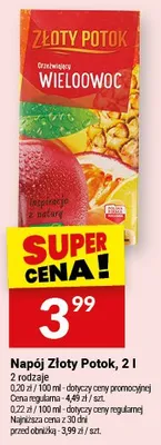 Napój Złoty Potok promocja w Twój Market