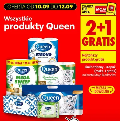 Ręcznik papierowy Mega Sweep Queen promocja w Biedronka