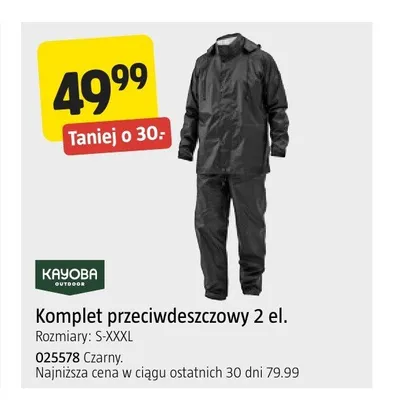 Komplet przeciwdeszczowy Kayoba Outdoor 2 el. promocja w Jula