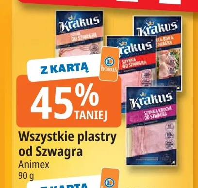 Schab od Szwagra w plastrach Krakus promocja w Leclerc