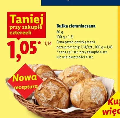 Bułka ziemniaczana promocja w Lidl