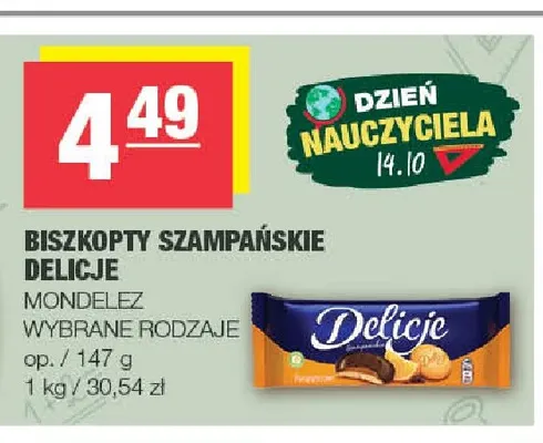 Biszkopty szampańskie Delicje promocja w SPAR