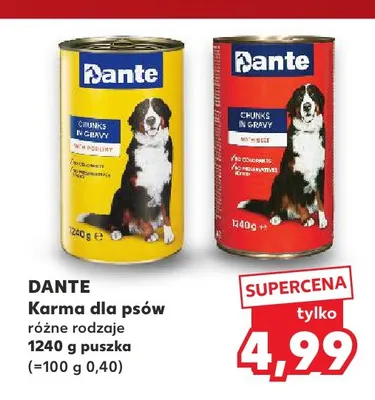 Karma dla psów Dante promocja w Kaufland
