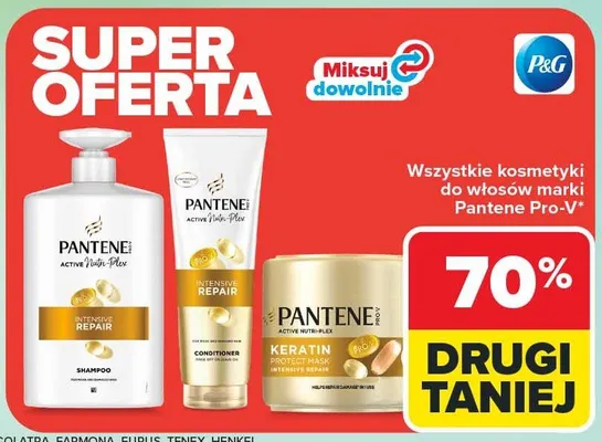 Wszystkie kosmetyki do włosów marki Pantene Pro-V promocja w Carrefour