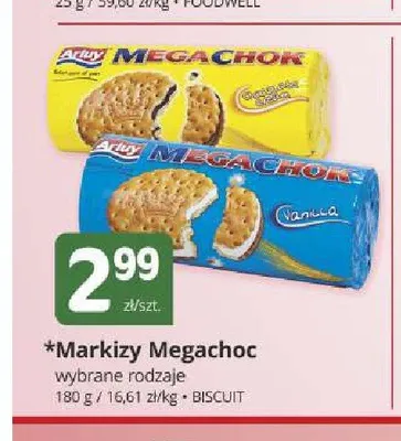 Markizy Arluy Megachoc czekoladowe promocja w Marketvita