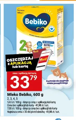 Mleko modyfikowane Bebiko 5 promocja w Twój Market