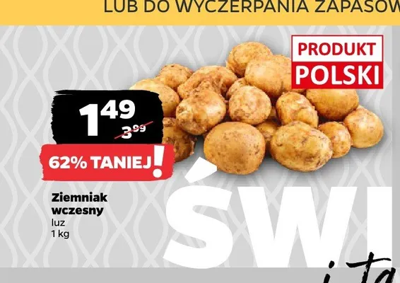 Ziemniaki wczesne luz promocja w Netto