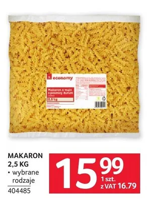 Makaron 2,5 kg promocja w Selgros