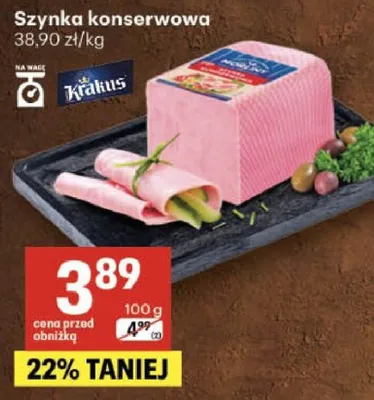Szynka konserwowa promocja w Delikatesy Centrum