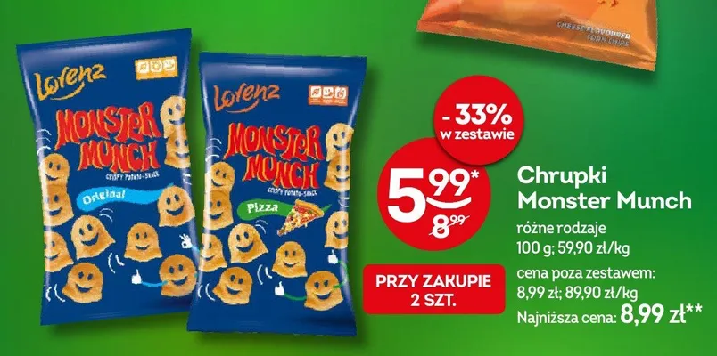 Chrupki Monster Munch promocja w Żabka