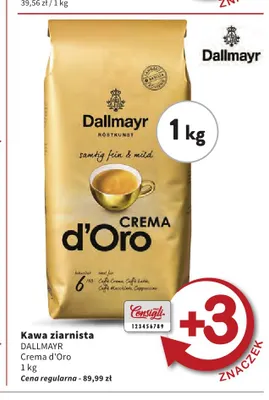Kawa ziarnista Dallmayr Crema d'Oro promocja w Intermarche