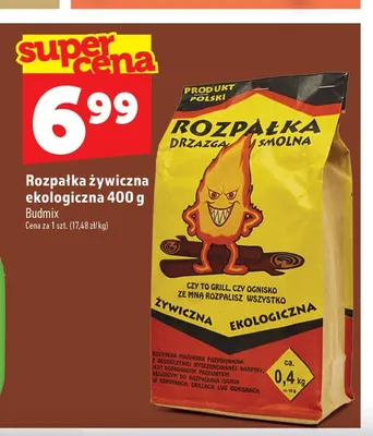 Rozpałka żywiczna ekologiczna Budmix promocja w TOPAZ