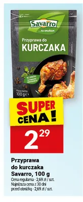 Przyprawa do kurczaka Savarro promocja w Twój Market