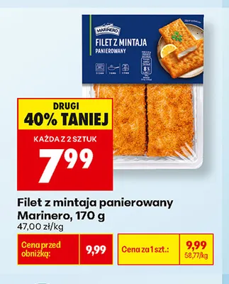 Filet z mintaja panierowany Marinero promocja w Biedronka