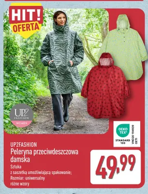 Peleryna przeciwdeszczowa damska UP2FASHION promocja w Aldi
