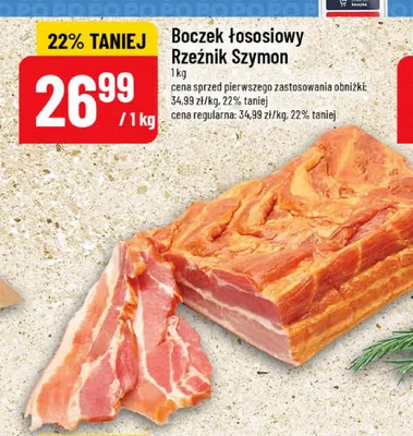 Boczek łososiowy Rzeźnik Szymon promocja w POLOmarket