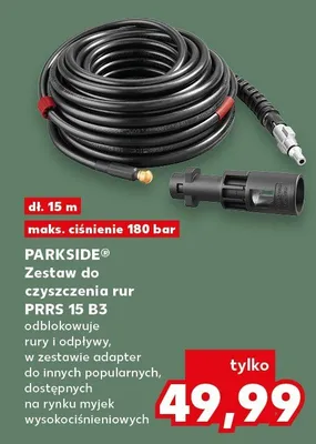 Zestaw do czyszczenia rur PRRS 15 B3  promocja w Kaufland