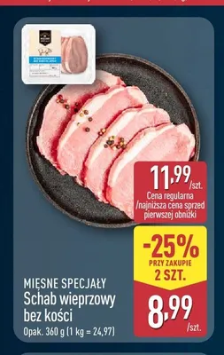 Schab wieprzowy bez kości Mięsne Specjały promocja w Aldi