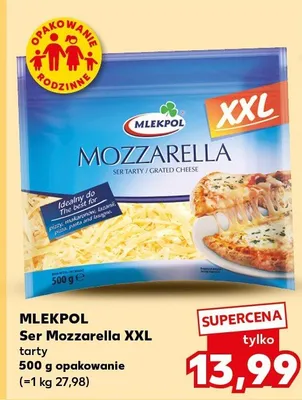 Ser Mozzarella XXL tarty  promocja w Kaufland