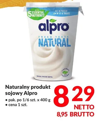 Naturalny produkt sojowy Alpro promocja w Makro